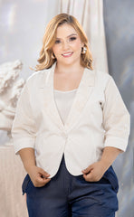BLAZER BORDADO PLUS SIZE P758