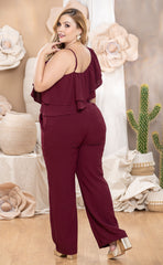 ENTERIZO ESCOTE CRUZADO Y BOLERO P767