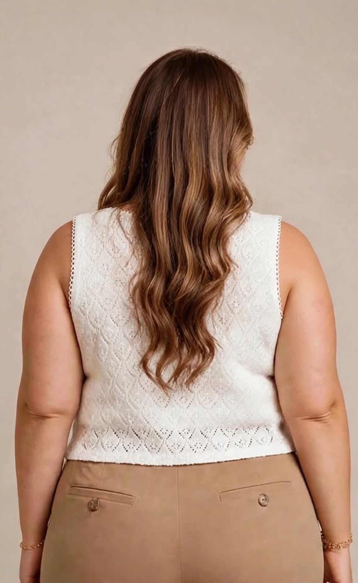 BLUSA PLUS SIZE SIZA CON TIPO CROCHET P895