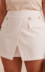 FALDASHORT PLUS SIZE CORTE CRUZADO P905