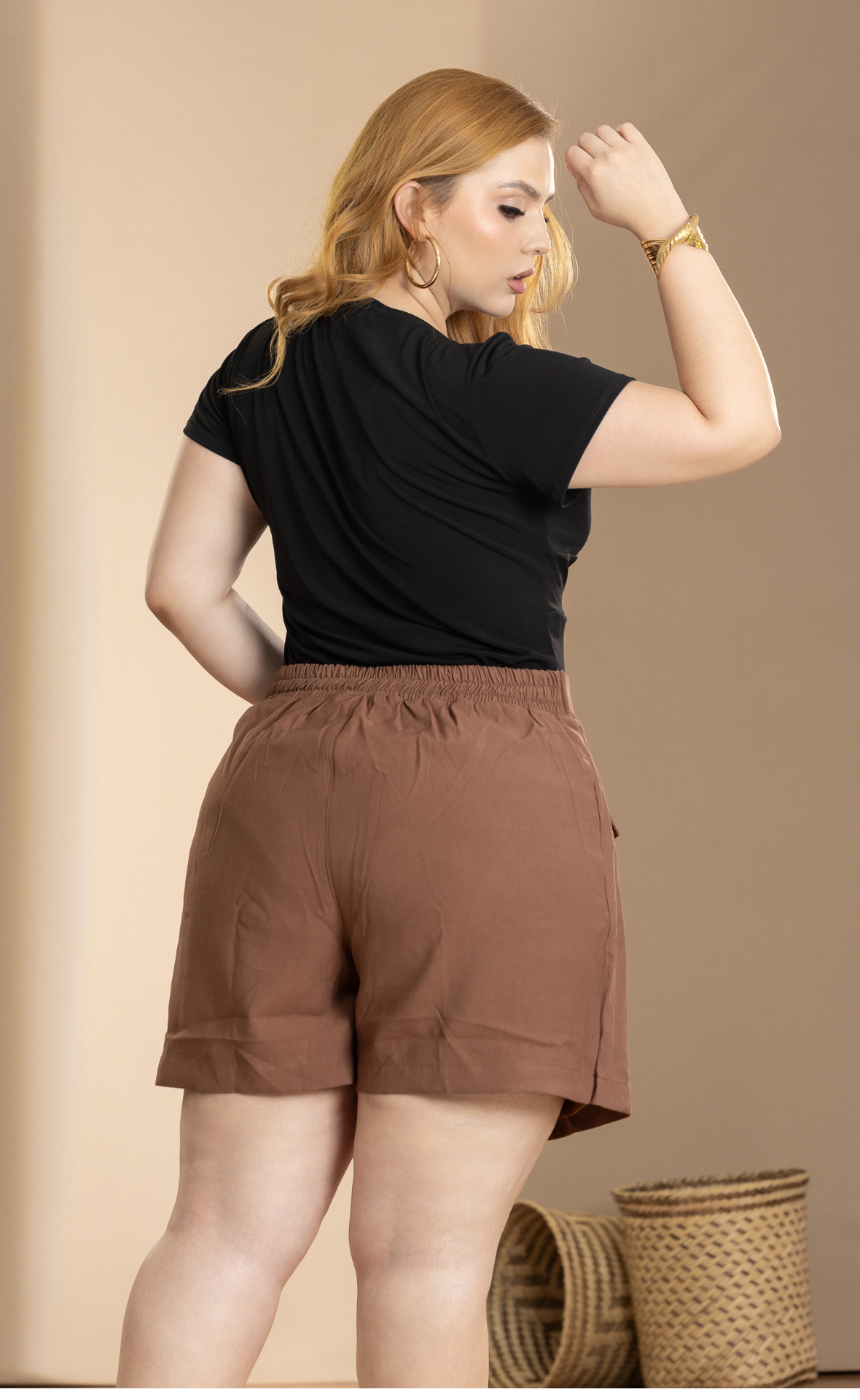 FALDASHORT PLUS SIZE CORTE CRUZADO P905