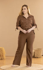 SET PLUS SIZE  BLUSA Y PANTALON P930